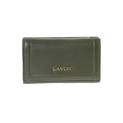 Lavor 1-6156 Μεγάλο Δερμάτινο Γυναικείο Πορτοφόλι με RFID Olive