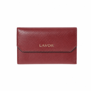 Lavor 1-6190 Μεγάλο Δερμάτινο Γυναικείο Πορτοφόλι με RFID Cherry
