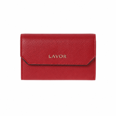 Lavor 1-6190 Μεγάλο Δερμάτινο Γυναικείο Πορτοφόλι με RFID Κόκκινο