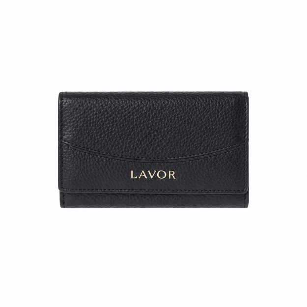 Lavor 1-6186 Μεγάλο Δερμάτινο Γυναικείο Πορτοφόλι με RFID Μαύρο