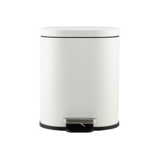 ESTIA ΧΑΡΤΟΔΟΧΕΙΟ ΜΠΑΝΙΟΥ OVOID SOFT CLOSE 6lt ΛΕΥΚΟ