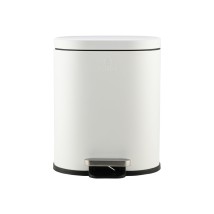 ESTIA ΧΑΡΤΟΔΟΧΕΙΟ ΜΠΑΝΙΟΥ OVOID SOFT CLOSE 6lt ΛΕΥΚΟ