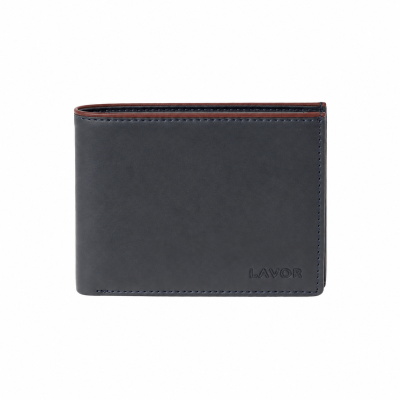 Lavor 1-6198 Δερμάτινο Ανδρικό Πορτοφόλι με RFID Μπλε