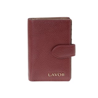 Lavor 1-6174 Γυναικείο Δερμάτινο Πορτοφόλι Cherry