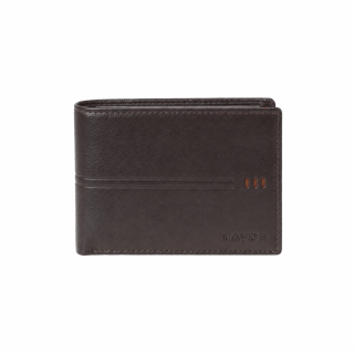 Lavor 1-6201 Δερμάτινο Ανδρικό Πορτοφόλι με RFID Καφέ