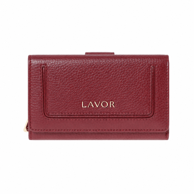 Lavor 1-6158 Γυναικείο Δερμάτινο Πορτοφόλι Cherry