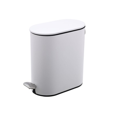 ESTIA ΧΑΡΤΟΔΟΧΕΙΟ ΜΠΑΝΙΟΥ SLIM SOFT CLOSE 5lt ΜΑΤ ΛΕΥΚΟ