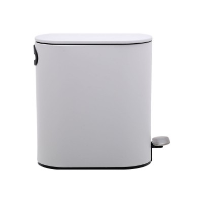 ESTIA ΧΑΡΤΟΔΟΧΕΙΟ ΜΠΑΝΙΟΥ SLIM SOFT CLOSE 5lt ΜΑΤ ΛΕΥΚΟ