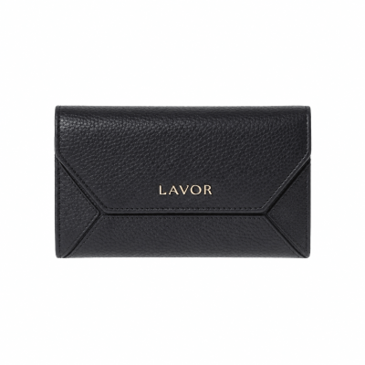 Lavor 1-6187 Γυναικείο Δερμάτινο Πορτοφόλι Μαύρο