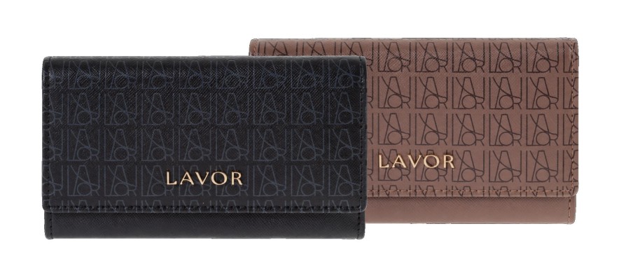 Lavor 1-6186 Μεγάλο Δερμάτινο Γυναικείο Πορτοφόλι με RFID Καφέ