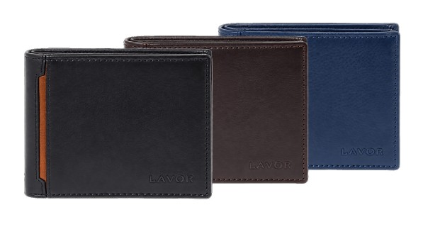 Lavor 1-6200 Δερμάτινο Ανδρικό Πορτοφόλι με RFID Καφέ