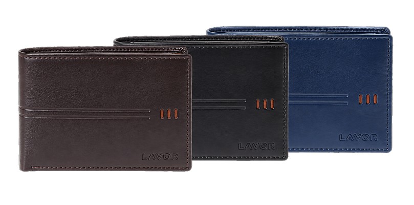 Lavor 1-6201 Δερμάτινο Ανδρικό Πορτοφόλι με RFID Μαύρο