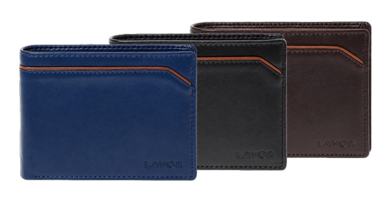 Lavor 1-6203 Δερμάτινο Ανδρικό Πορτοφόλι με RFID Καφέ