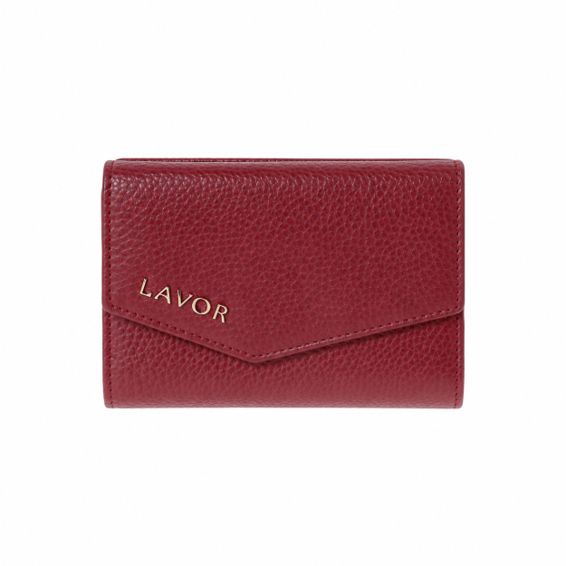 Lavor 1-6000 Δερμάτινο Γυναικείο Πορτοφόλι με RFID Cherry