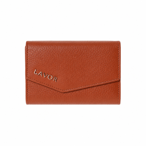 Lavor 1-6000 Δερμάτινο Γυναικείο Πορτοφόλι με RFID Caramel