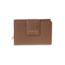 Lavor 1-6163 Μικρό Δερμάτινο Γυναικείο Πορτοφόλι με RFID Mocha