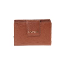 Lavor 1-6163 Μικρό Δερμάτινο Γυναικείο Πορτοφόλι με RFID Caramel