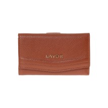 Lavor 1-6019 Μεγάλο Δερμάτινο Γυναικείο Πορτοφόλι με RFID Caramel