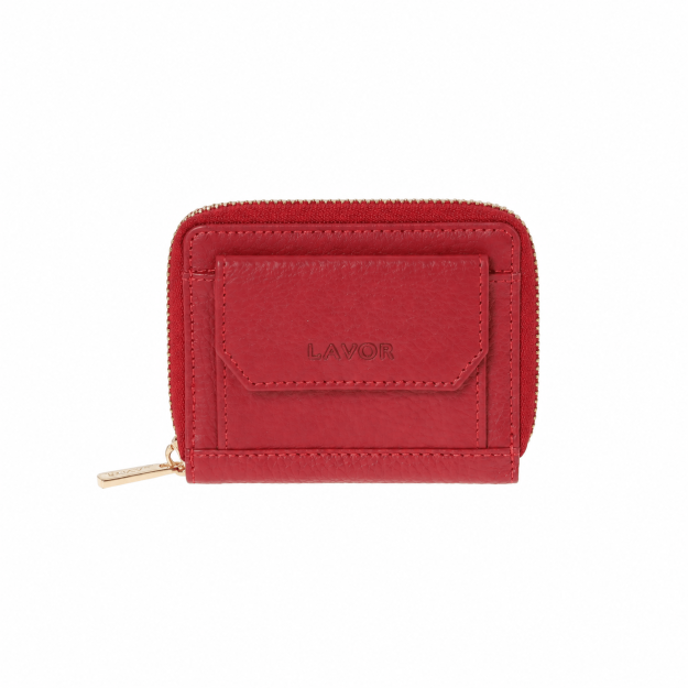 Lavor 1-6195 Μικρό Δερμάτινο Γυναικείο Πορτοφόλι Κόκκινο
