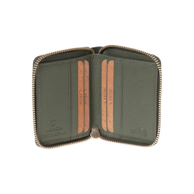 Lavor 1-6195 Μικρό Δερμάτινο Γυναικείο Πορτοφόλι Olive