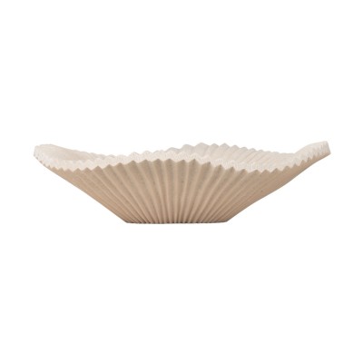 ESTIA ΔΙΑΚΟΣΜΗΤΙΚΟ ΜΠΟΛ NYRA ΜΕ ΡΑΒΔΩΣΕΙΣ 30cm IVORY