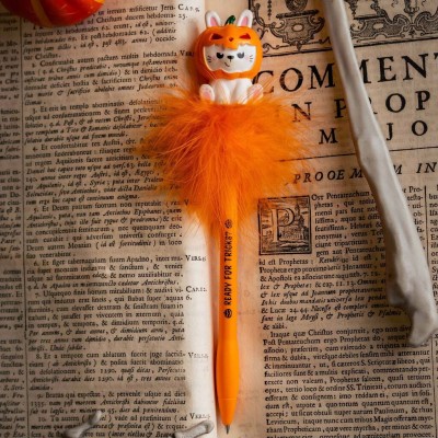 Legami Milano Light-up Ballpoint Pen - Pumpkin Bunny - Writing is Magic WIM0001