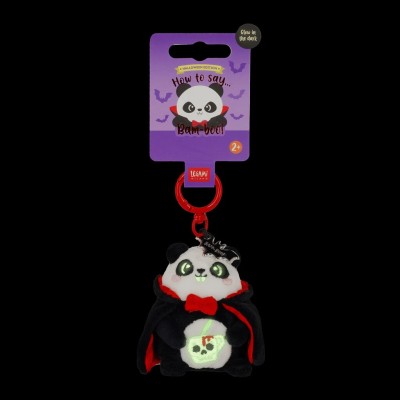 Legami Milano Halloween Panda Plush Key Ring "Bam-Boo!" - Tiny Super Soft! SPK0021
