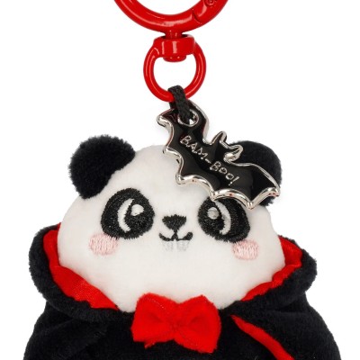 Legami Milano Halloween Panda Plush Key Ring "Bam-Boo!" - Tiny Super Soft! SPK0021