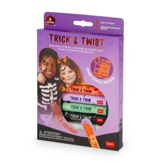 Legami Milano Set of Six Face-Paint Sticks - Trick & Twist FPS0001