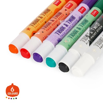 Legami Milano Set of Six Face-Paint Sticks - Trick & Twist FPS0001