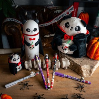 Legami Milano Panda Stuffed Toy "Bam-Boo" Halloween - Mini Super Soft! MSC0021