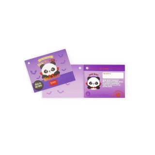 Legami Milano Panda Stuffed Toy "Bam-Boo" Halloween - Mini Super Soft! MSC0021
