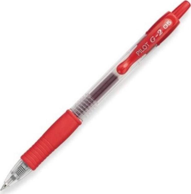 Pilot Στυλό Gel 0.5mm με Κόκκινο Mελάνι G-2 BL-G2-5R