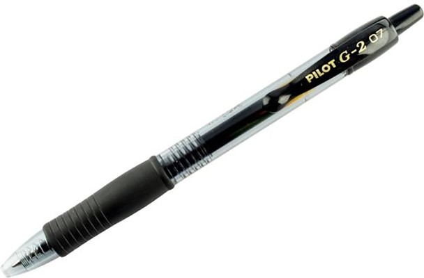 Pilot Στυλό Gel 0.7mm με Μαύρο Mελάνι G-2 BL-G2-7B