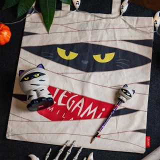 Legami Milano Pencil with Halloween Squishy Mummy Cat "Nine Lives Later" - Squeezies PSQ0009
