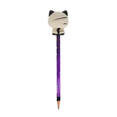 Legami Milano Pencil with Halloween Squishy Mummy Cat "Nine Lives Later" - Squeezies PSQ0009