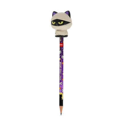 Legami Milano Pencil with Halloween Squishy Mummy Cat "Nine Lives Later" - Squeezies PSQ0009