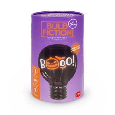 Legami Milano Decorative Lightbulb-Shaped Table Lamp - Pumpkin Booo - Bulb Fiction XL CLB0022