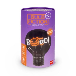Legami Milano Decorative Lightbulb-Shaped Table Lamp - Pumpkin Booo - Bulb Fiction XL CLB0022