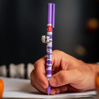 Legami Milano Set of 2 Gel Pens with Decorative Animal Charm - Lovely Friends - Spooky Party CPPSET3