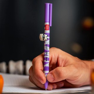 Legami Milano Set of 2 Gel Pens with Decorative Animal Charm - Lovely Friends - Spooky Party CPPSET3