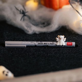 Legami Milano Set of 2 Gel Pens with Decorative Animal Charm - Lovely Friends - Spooky Party CPPSET3