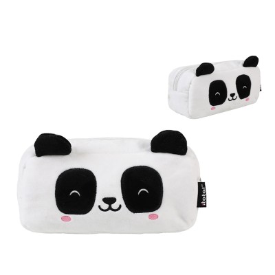 I-Total Κασετίνα Λούτρινη Λευκή με 1 Θήκη ''Panda'' XL2863