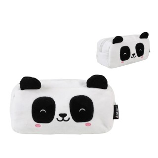 I-Total Κασετίνα Λούτρινη Λευκή με 1 Θήκη ''Panda'' XL2863