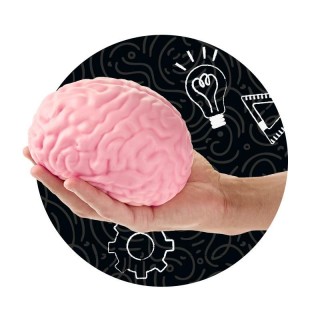 Trendhaus Squishy Mastermind Super Brain Antistress Ροζ Μυαλό CH34392