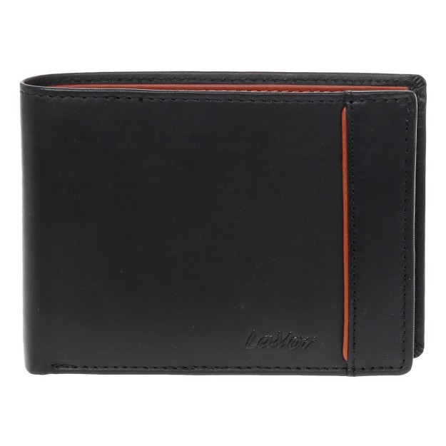 Lavor 1-5114 Δερμάτινο Ανδρικό Πορτοφόλι με RFID Μαύρο