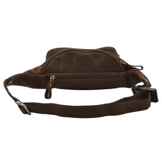 Daston 129 Ανδρικό Δερμάτινο Τσαντάκι Μέσης Καφέ Hunter