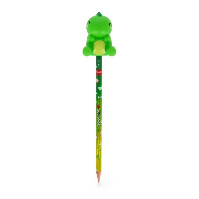 Legami Milano Pencil with Squishy Dino "Rooarrr!" - Squeezies PSQ0005