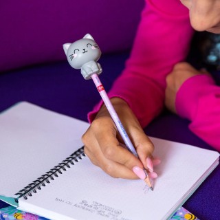 Legami Milano Pencil with Squishy Kitty "Be Curious" - Squeezies PSQ0002