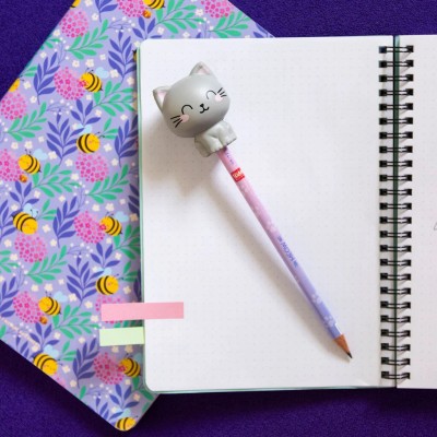 Legami Milano Pencil with Squishy Kitty "Be Curious" - Squeezies PSQ0002